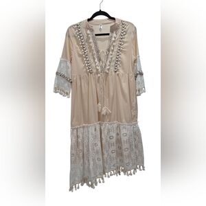 OC Order Plus Bohohemian Style Mini Dress, Small, Nwot